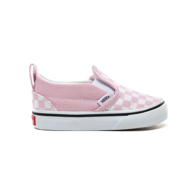 Vans Checkerboard Slip-On V - Çocuk Slip-On Ayakkabı (Beyaz)